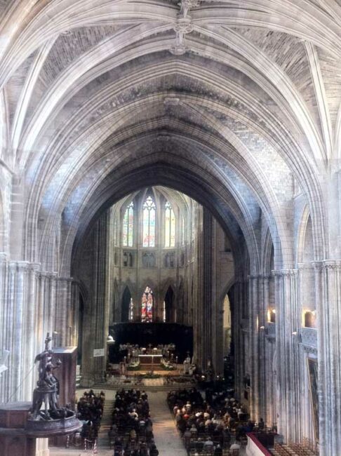 11 avril 2015. Messe à la Cathédrale de Bordeaux