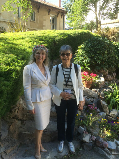 29 mai 2019. Nîmes (30), Lycée Alphonse Daudet, Nathalie chante pour l’association CADIR, pour le Concours National de la Résistance et de la Déportation 2019.