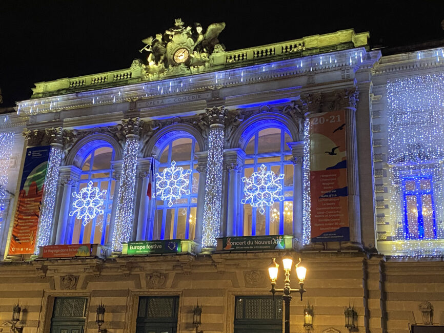 27 décembre 2020. MONTPELLIER By night! Trop beau…