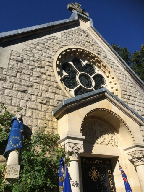 24 août 2018. VERDUN, Eglise de Fleury devant Douamont, Commémoration Grande Guerre