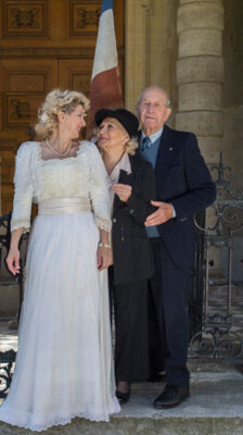 5 mai 2014. Nathalie et ses Parents © ECPAD / Olympe Goubault