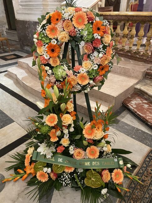 15 juillet 2022. Montpellier (34), église Notre Dame des Tables, Nathalie chante pour les obsèques du Père Michel Bertes, Chanoine titulaire de la cathédrale de Montpellier, recteur émérite de la basilique.